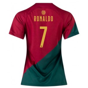 Portugal Cristiano Ronaldo #7 Hemmatröja Dam VM 2022 Korta ärmar